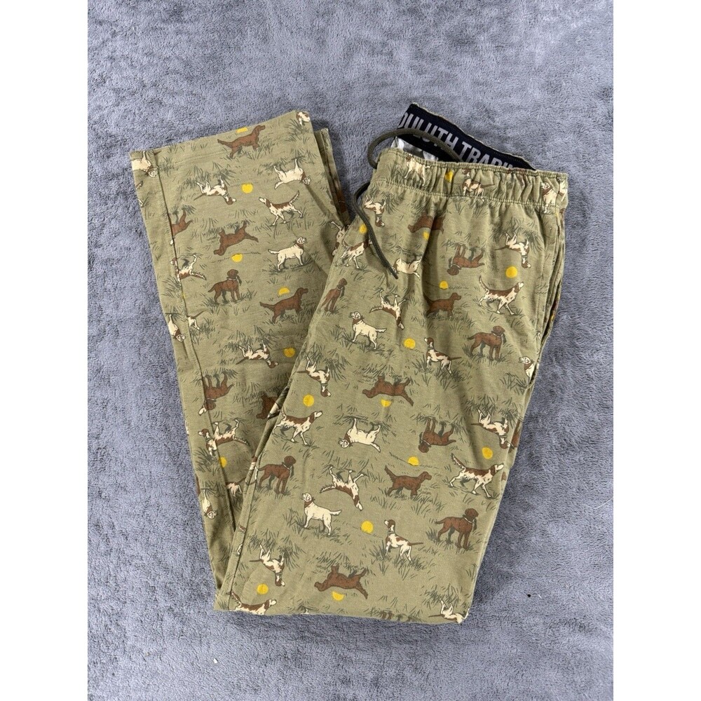 Duluth Trading Hunting Dog Labrador Sleep Pant Pajama 100% Cotton Knit Large 32